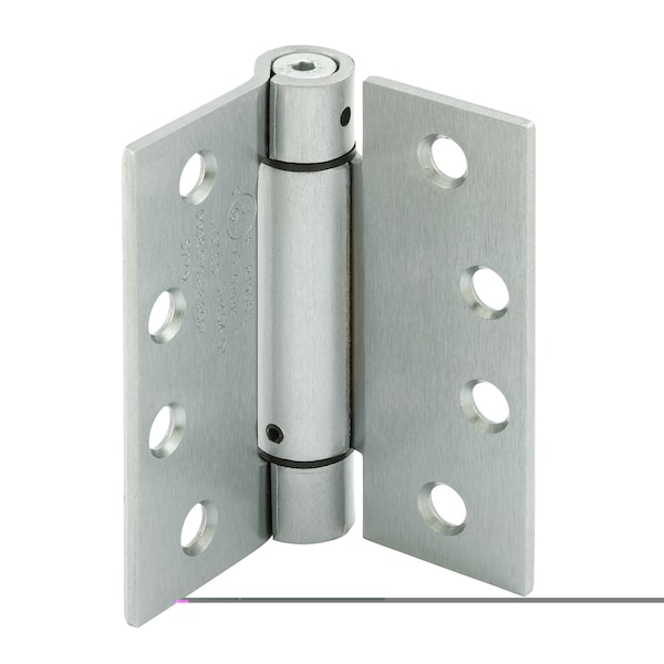 Prime-Line Door Hinge Commercial UL Adjust Self-Close, 4 in. w/ Square Corners, Satin Nickel Finish 3 Pack U 1158353 - main